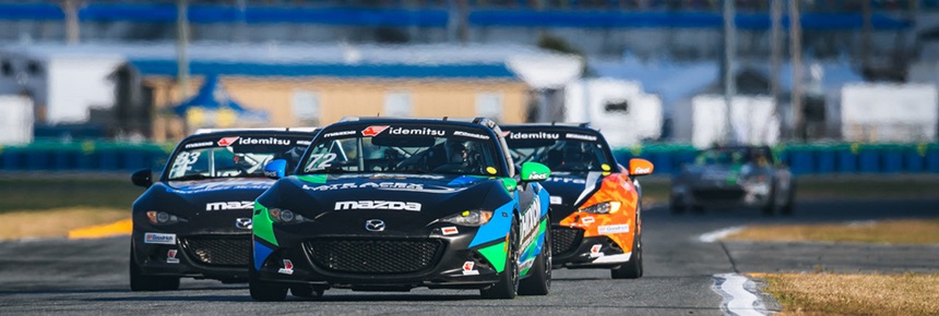 Zilisch Wins First Mazda MX-5 Cup Pole of the Year in Short Qualifying