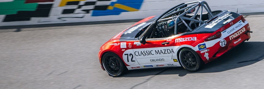 Zilisch on Pole for Whelen Mazda MX-5 Cup Season Opener