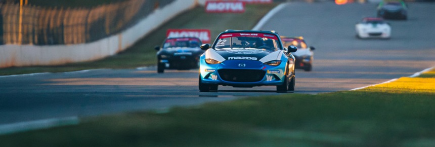 Fletcher on Mazda MX-5 Cup Pole at Michelin Raceway Road Atlanta