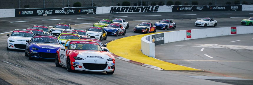 Whelen Mazda MX-5 Cup Returns to Martinsville for NASCAR Weekend