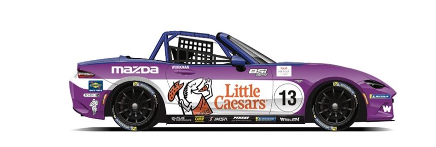 Little Caesars Delivers Fresh Support to Westin Workman's MX-5 Cup