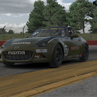 BT S1R4 - Battling to stay in Top 10 - Aaron Jeansonne 37 Using All the Curbing while Running 5th at MidOhio